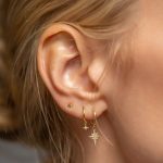 ES185-G__230StarFlareHuggieEarrings14kgoldes185-682418